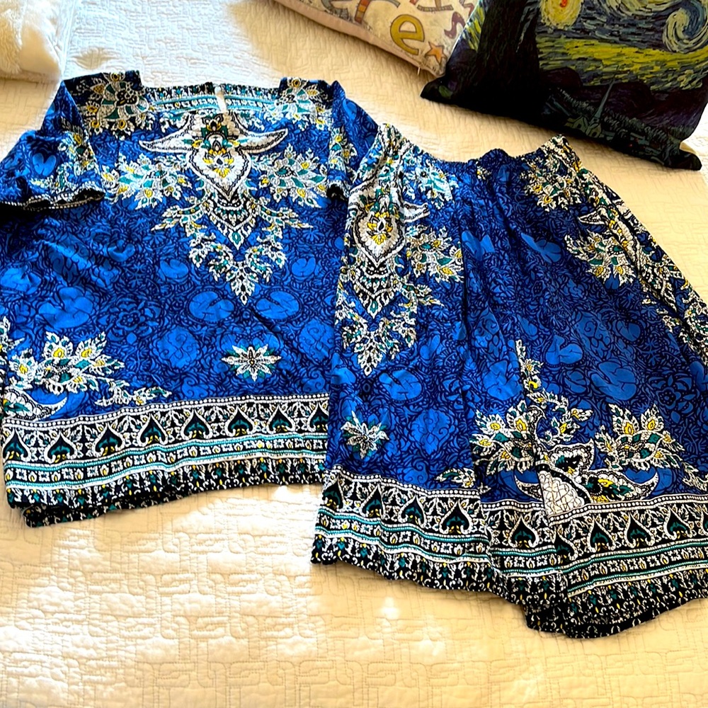 Vintage 1990’s 2 Piece‎ Tribal Set by Dabida